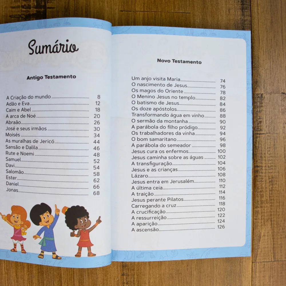 3 Palavrinhas Bíblia para Crianças Sumário