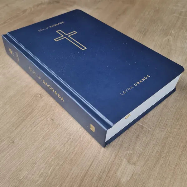 Bíblia Sagrada Salvos pela Graça Azul | NVT | Capa Dura