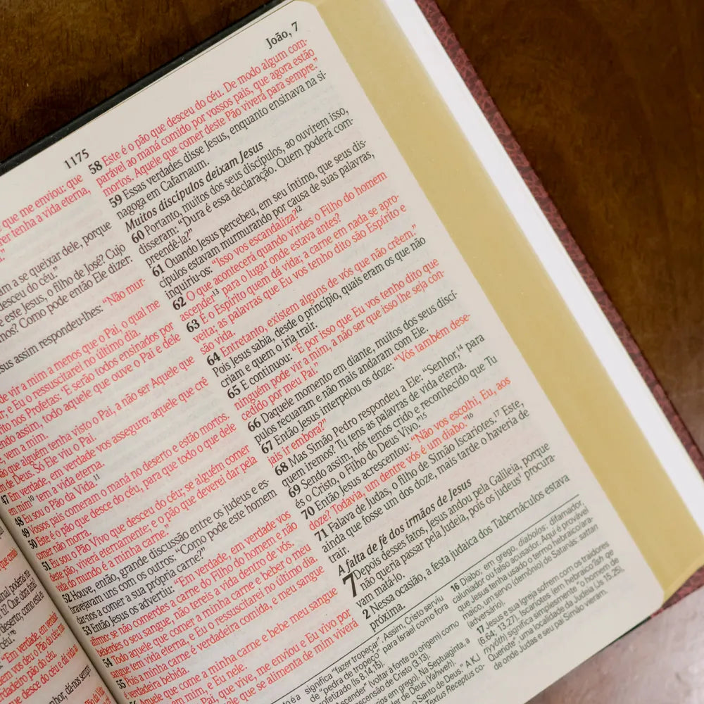 Biblia de estudo king james atualizada letra hipergigante joao 7