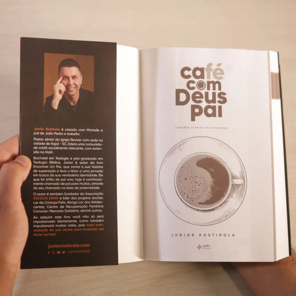 Café com Deus Pai Porções Diárias de Esperança Junior Rostirola autor