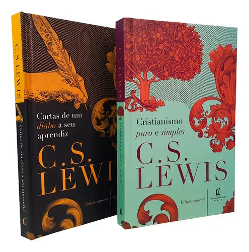 Kit C S Lewis Cristianismo puro e simples e cartas de um diabo a seu aprendiz