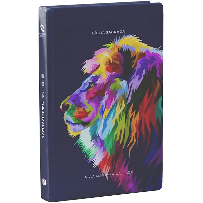 Bíblia Sagrada Leão Colorido | NAA | Capa Dura