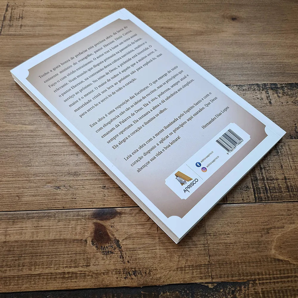 Livro A Arte de Servir Eberson Diniz Correia Verso