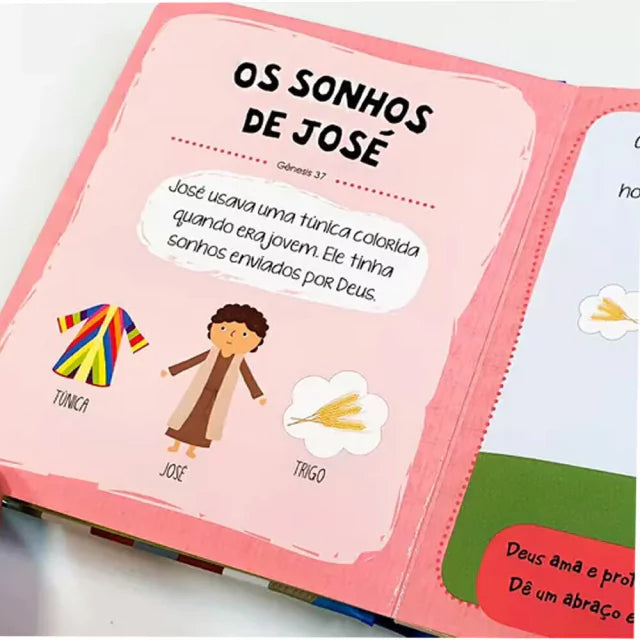 Grandes Heróis da Bíblia Bíblia Do Bebê Capa Almofadada José