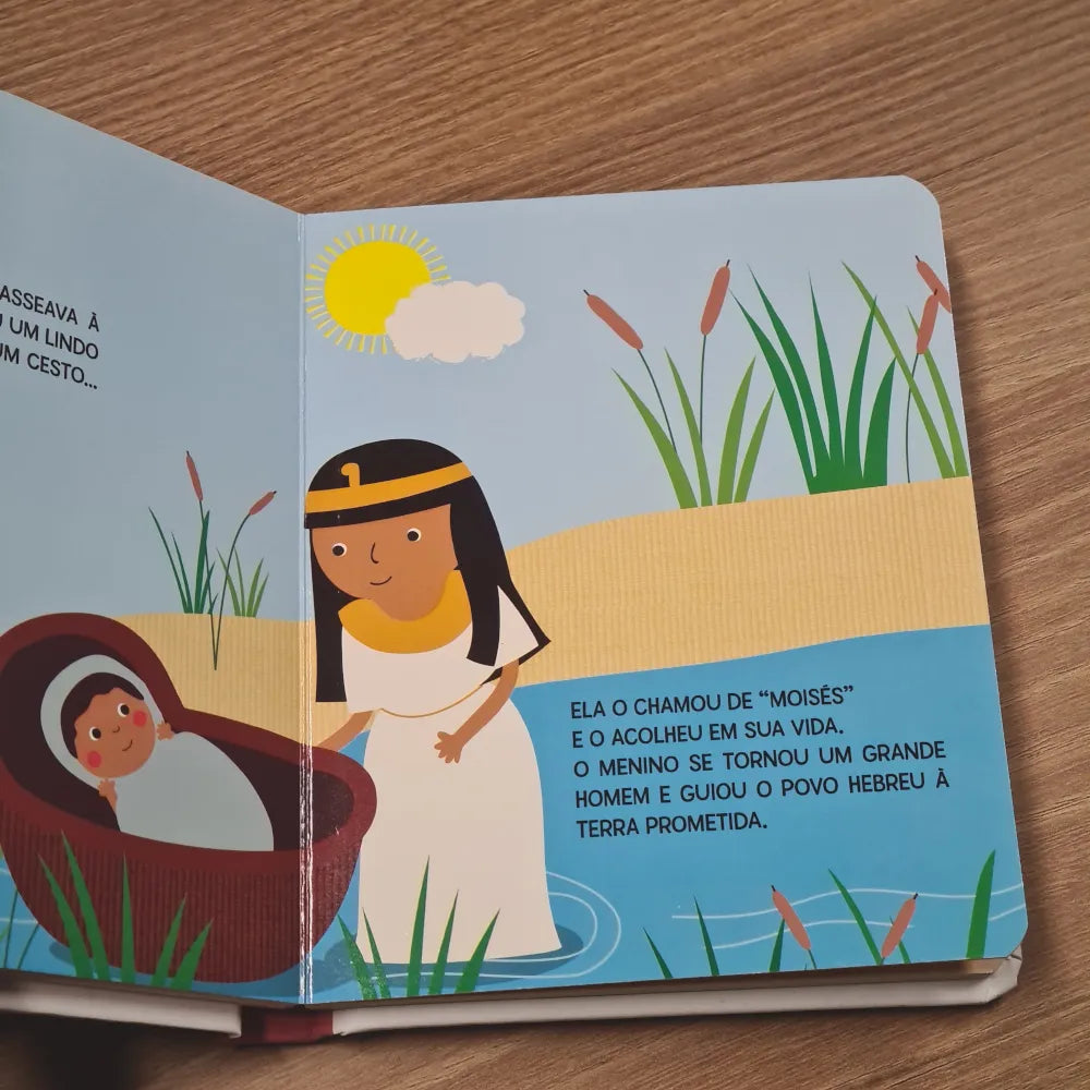 Minha Primeira Bíblia para Meninas Capa almofadada Ciranda Cultural Cesto