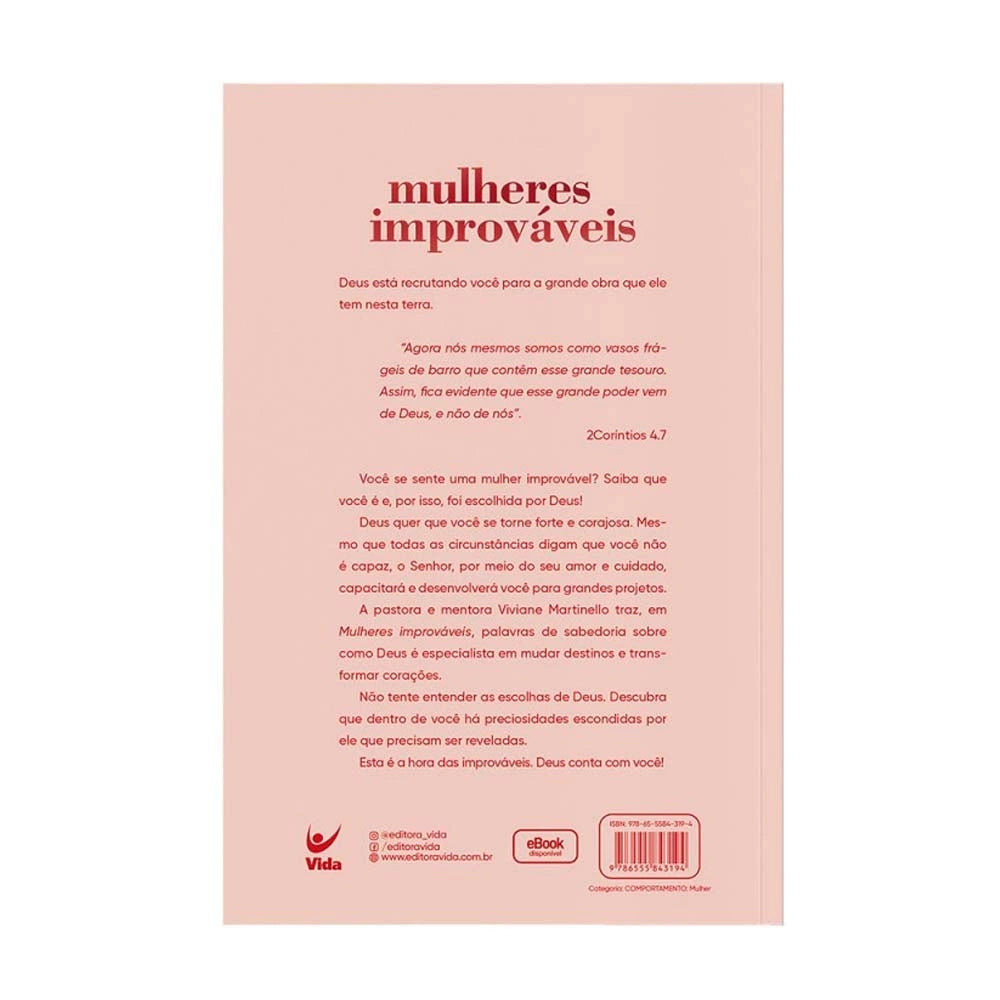 Mulheres Improváveis - Viviane Martinelo Verso