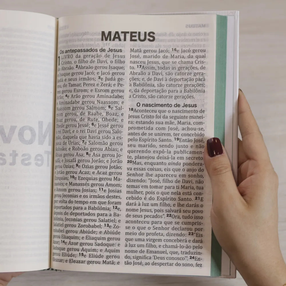 Bíblia Sagrada King James Letra Extra Grande Capa Dura Modelo Vida Mateus