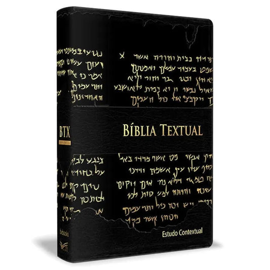 Bíblia de Estudo Textual | Letra Gigante | Capa Preta Luxo
