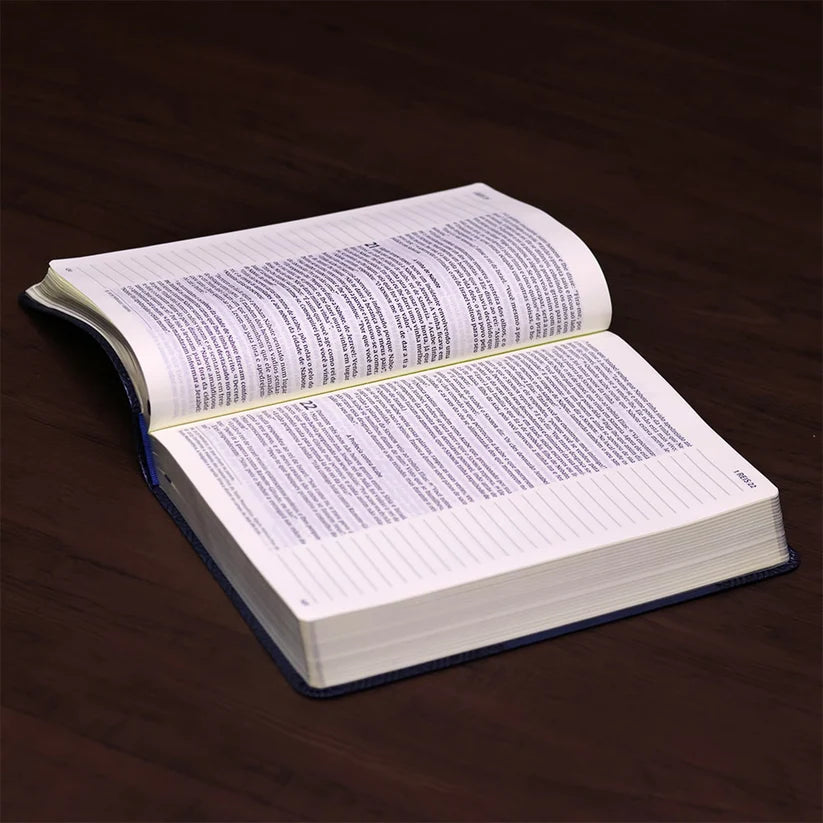 Bíblia Sagrada - Leitura Perfeita | Letra Grande | NVI | Espaço para anotações - Azul