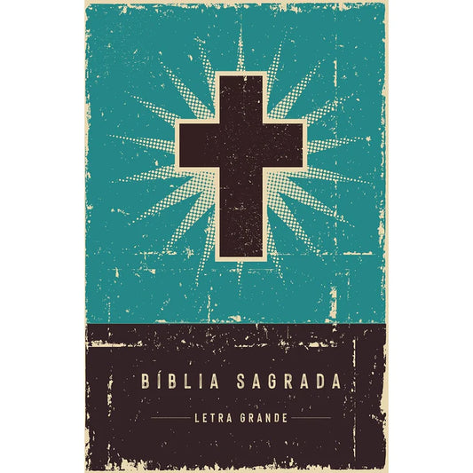 Bíblia Retrô Turquesa | Leitura Perfeita | NVI | Letra Grande | Capa Dura