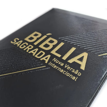 Bíblia Sagrada | NVI | Letra Grande | Capa Preta Luxo