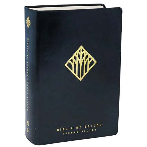 Bíblia De Estudo Thomas Nelson | NVI | Capa Luxo Preta