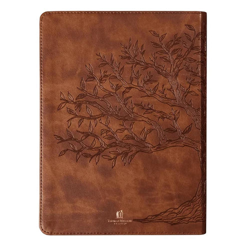 Bíblia Bilíngue | Português e Inglês | NVI | Leitura Perfeita | Capa Couro-soft Caramelo