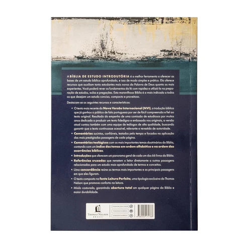 Bíblia de Estudo Introdutória | NVI | Leitura Perfeita | Capa Brochura