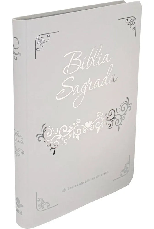 Bíblia Sagrada Casamento | NAA | Letra Grande | Capa Luxo Branca