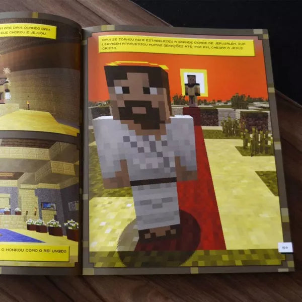 A Bíblia Para Minecrafters Garrett Rominies e Christopher Miko Detalhe