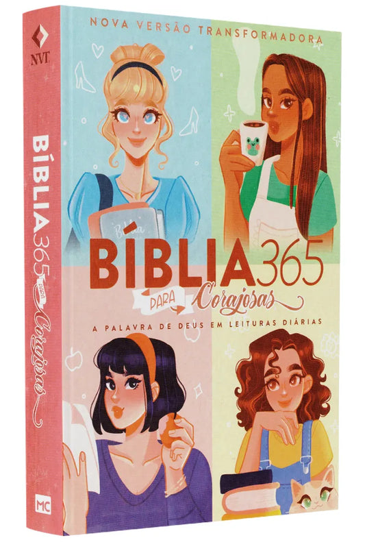 Bíblia 365 para Corajosas NVT Letra Grande Capa Brochura