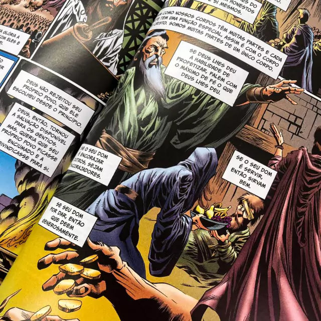 Bíblia Comics A História da Redenção Do Edem à Eternidade Capa Dura Generosidade