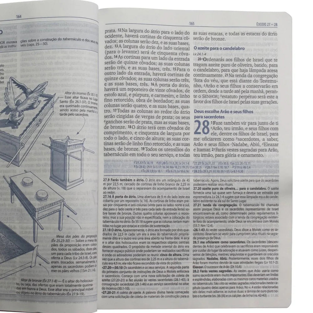 Bíblia de Estudo de Genebra Letra Grande ARA Capa Luxo Preta
Êxodo