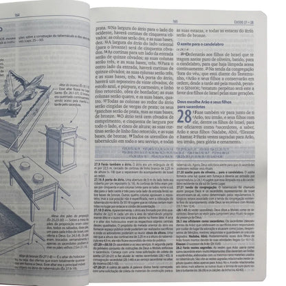 Bíblia de Estudo de Genebra Letra Grande ARA Capa Luxo Preta
Êxodo