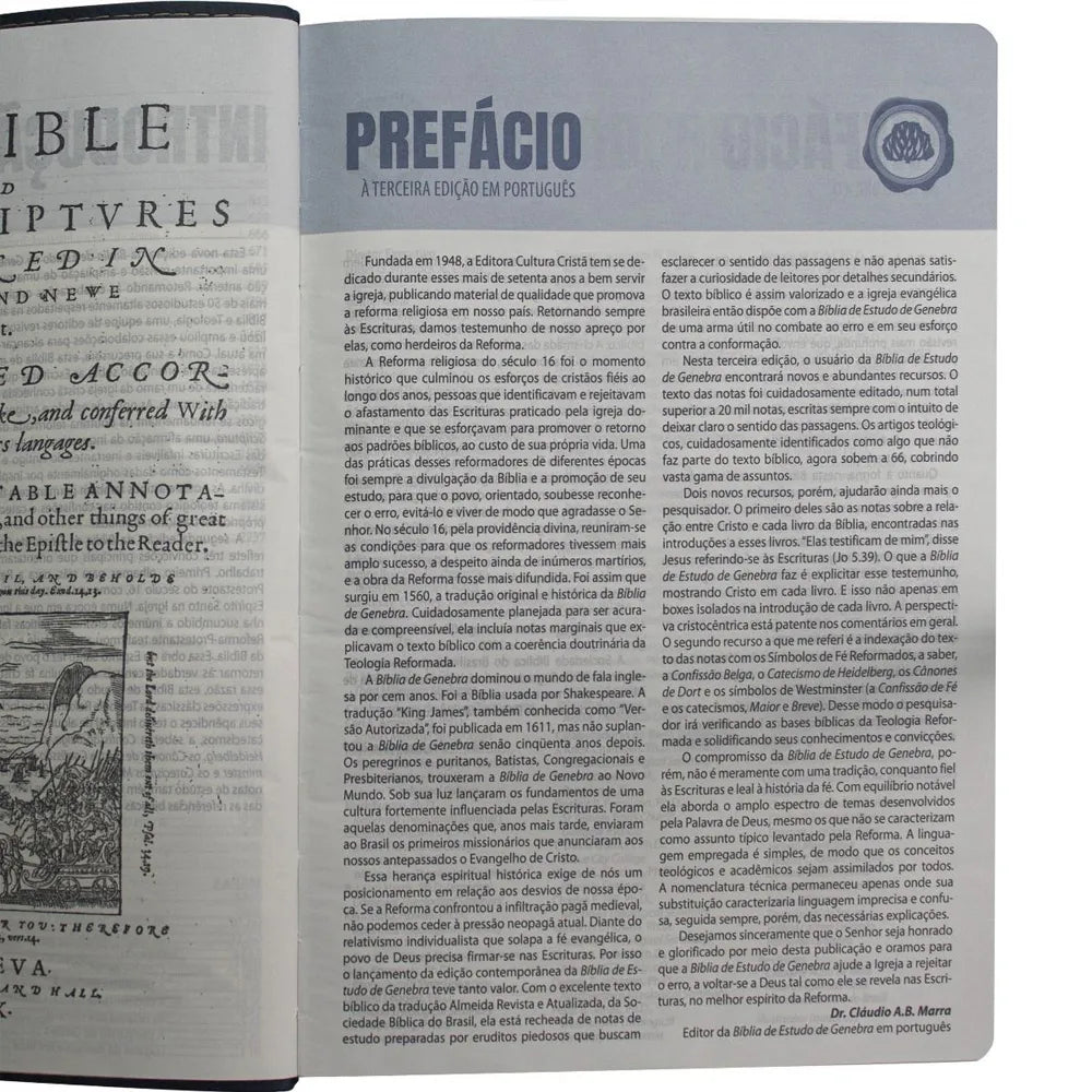 Bíblia de Estudo de Genebra Letra Grande ARA Capa Luxo Preta
Prefácio