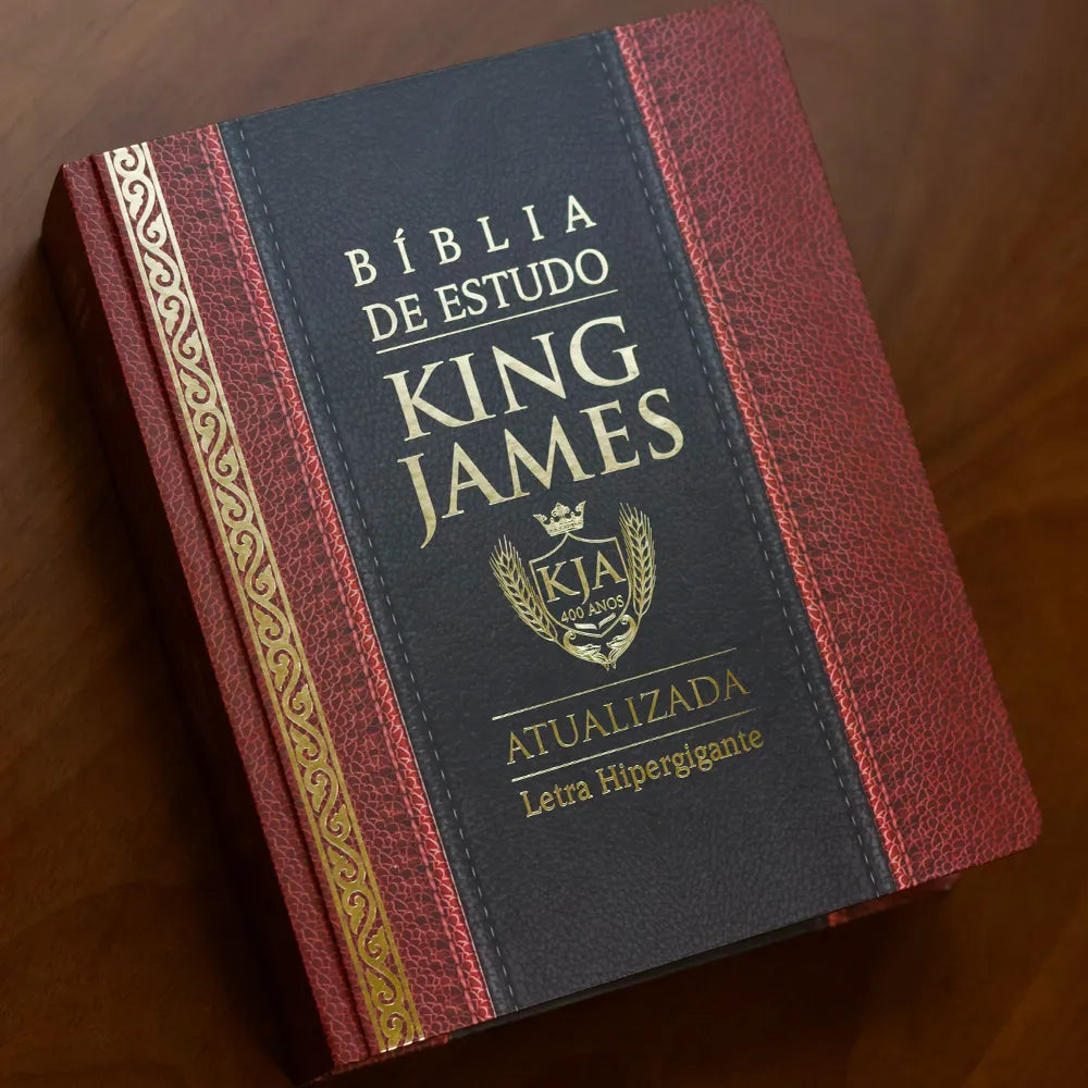 Biblia de estudo king james atualizada letra hipergigante capa