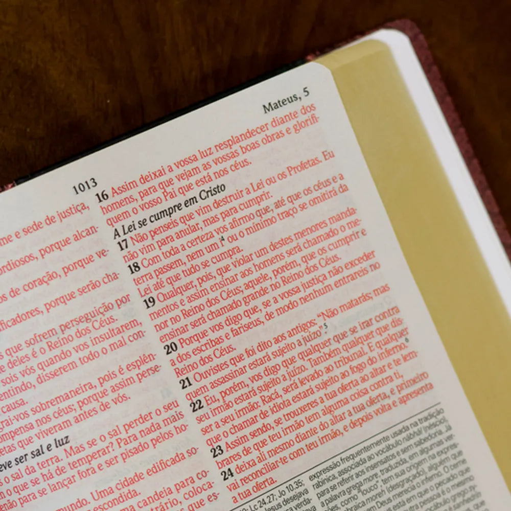 Biblia de estudo king james atualizada letra hipergigante letra vermelha