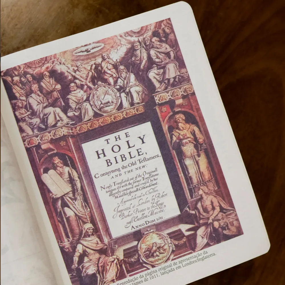 Biblia de estudo king james atualizada letra hipergigante primeira pagina