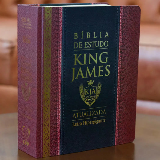 Biblia de estudo king james atualizada letra hipergigante