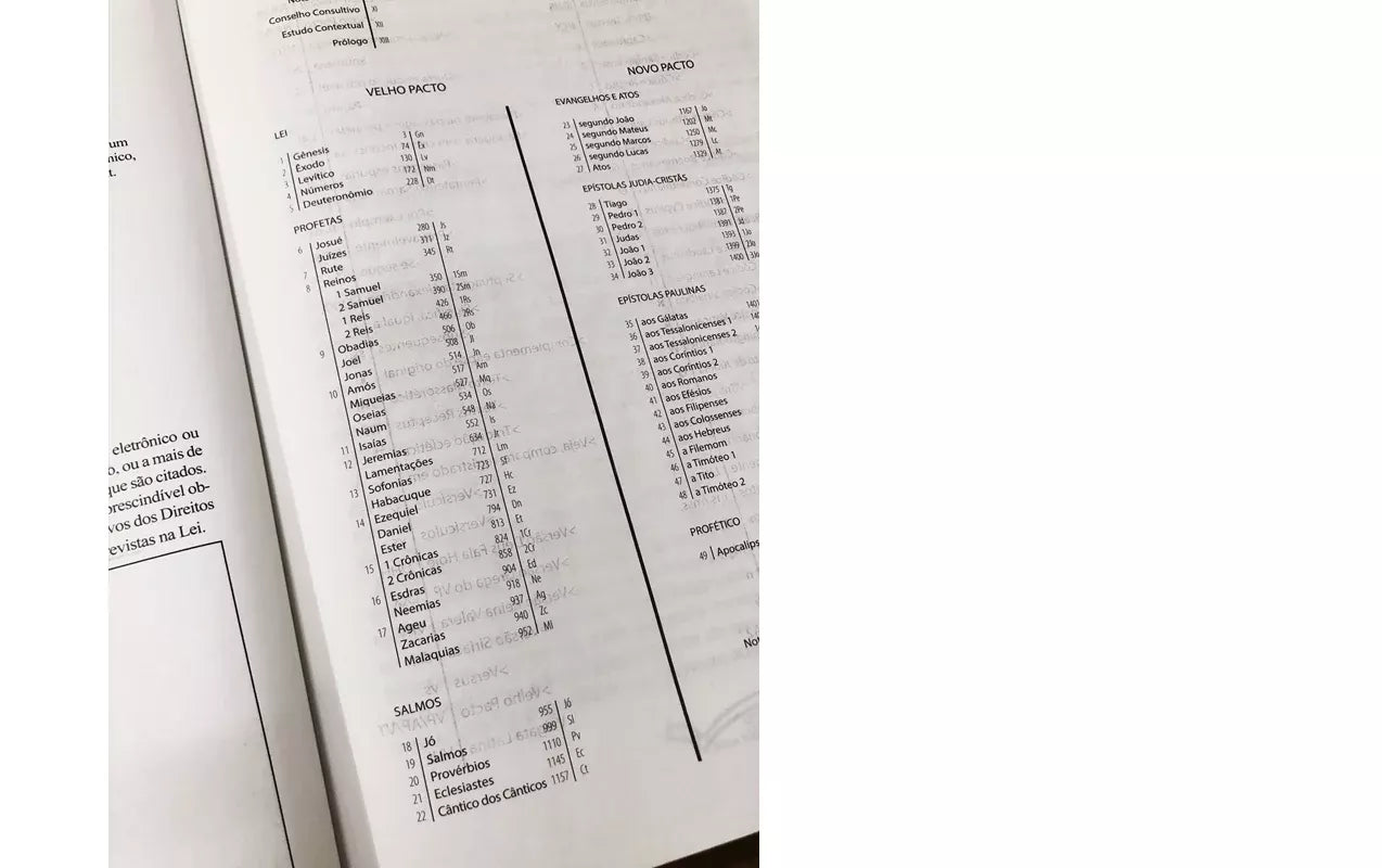 Bíblia de Estudo Textual Letra Gigante Capa Preta Luxo Velho Pacto