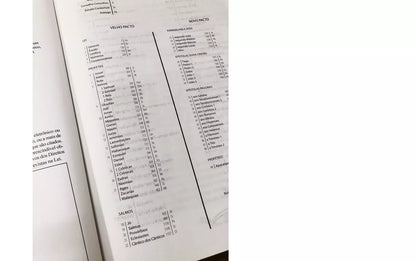 Bíblia de Estudo Textual Letra Gigante Capa Preta Luxo Velho Pacto