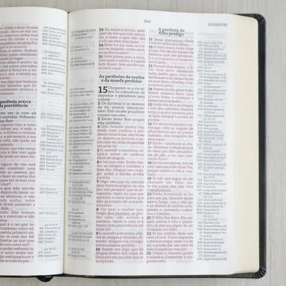 biblia de estudo thompson letra grande preta luxo lucas