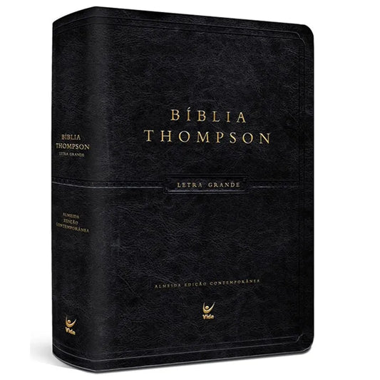 biblia de estudo thompson letra grande preta luxo