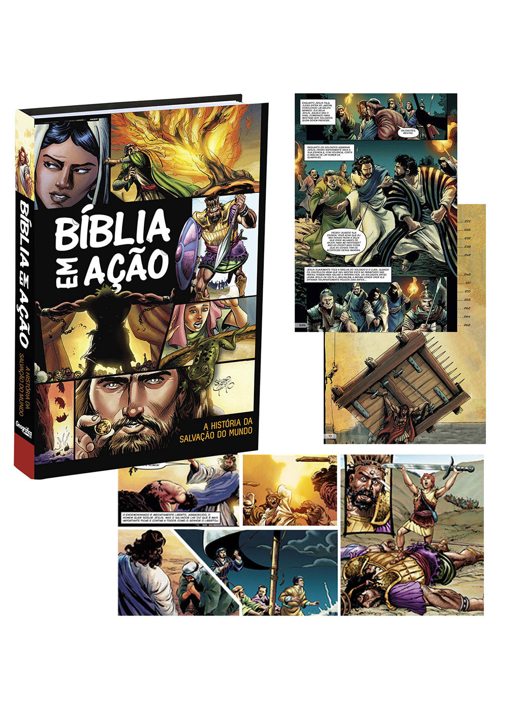 Bíblia em Ação Edição Ampliada Capa Dura Detalhes