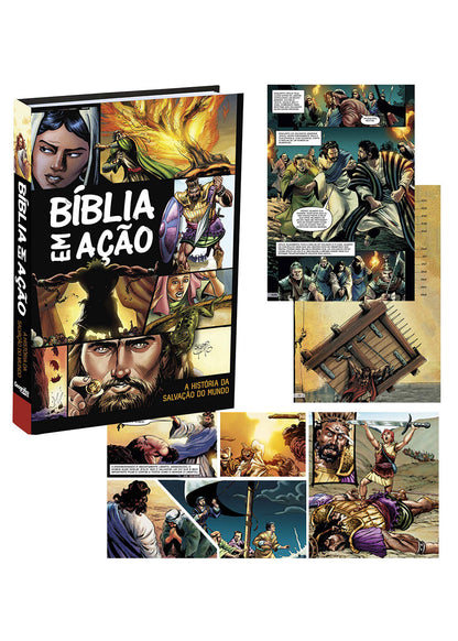 Bíblia em Ação Edição Ampliada Capa Dura Detalhes