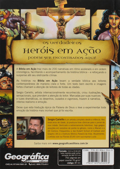 Bíblia em Ação Edição Ampliada Capa Dura Verso