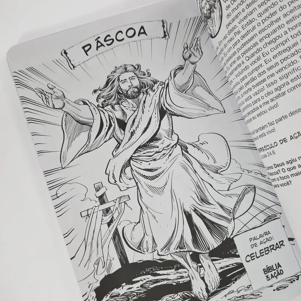 biblia em ação para colorir páscoa