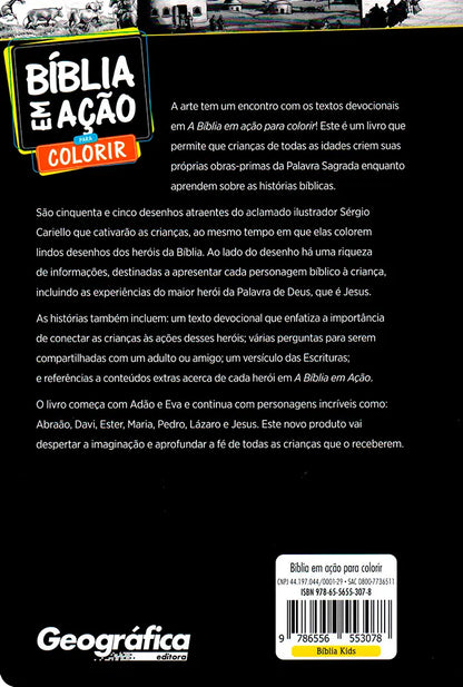 biblia em ação para colorir verso