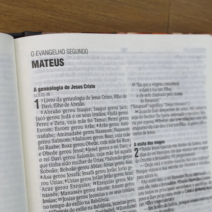 Biblia Flores Coloridas NAA Letra Normal Capa Dura letra
