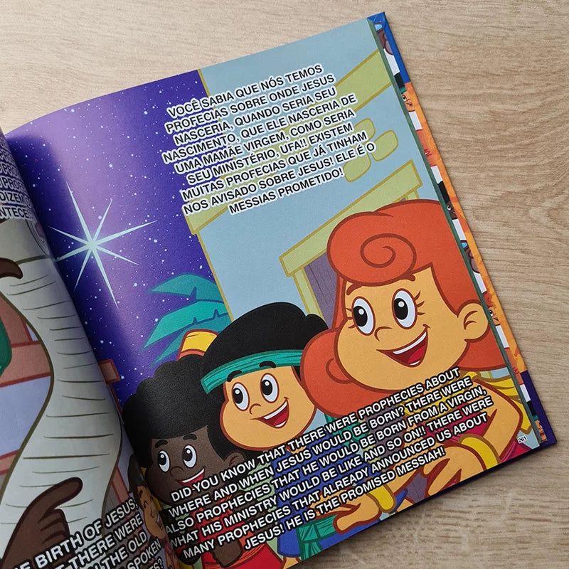 Bíblia Ilustrada 3 Palavrinhas Bilíngue Edição Luxo Capa Dura Messias