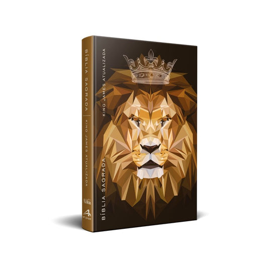 Bíblia King James Atualizada Rei dos reis Geométrico KJA Capa Dura