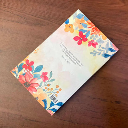 Bíblia Sagrada Flores ARC Letra Normal Capa Brochura Verso