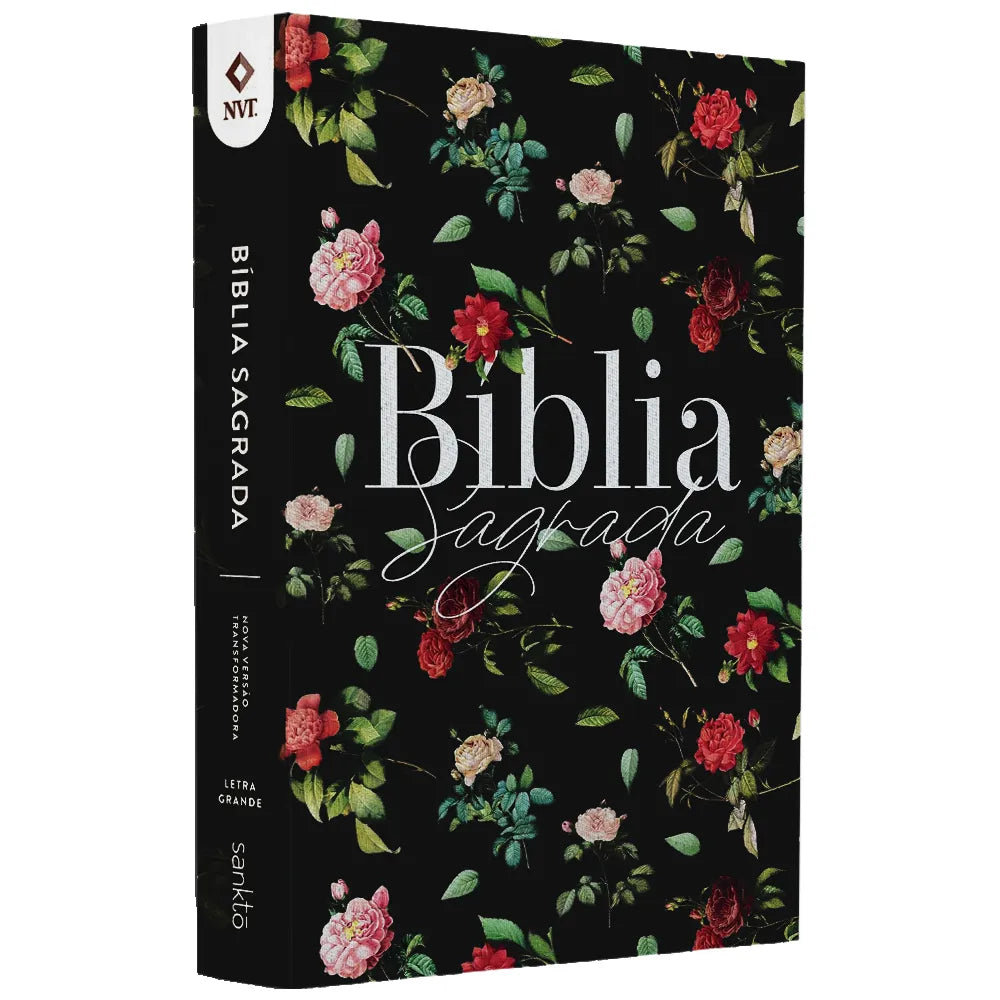 Bíblia Sagrada Flores do Campo NVT Letra Grande Capa Dura
