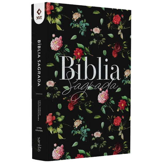 Bíblia Sagrada Flores do Campo NVT Letra Grande Capa Dura

