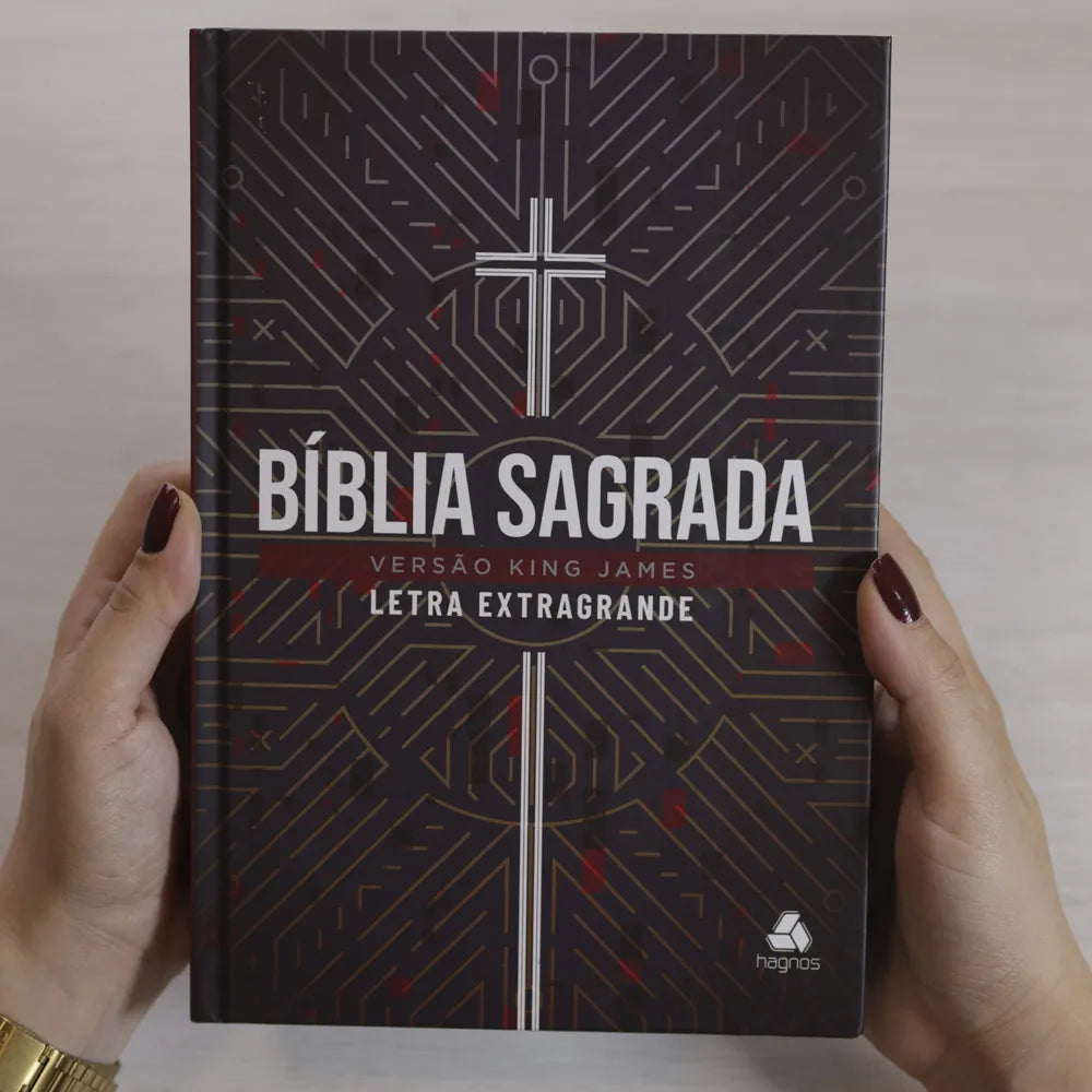 Bíblia Sagrada King James Letra Extra Grande Capa Dura Verdade Frente