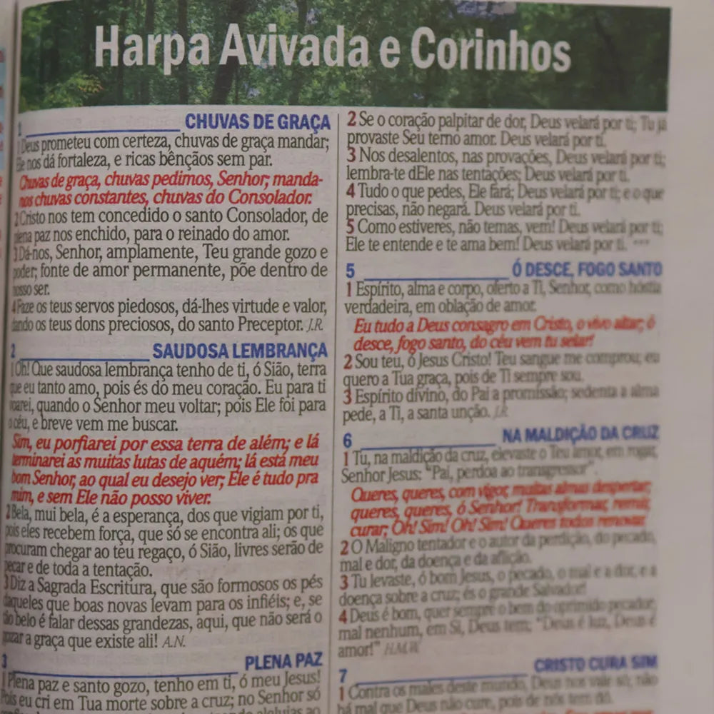 Bíblia Sagrada Leão Consumado ARC Letra Maior Harpa e Corinhos Capa Dura harpa