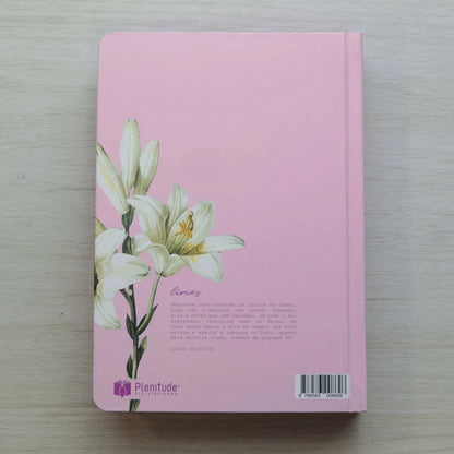 Bíblia Sagrada Lírios NVI Letra Maior Capa Dura Rosa verso