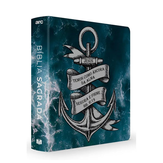 Bíblia Sagrada Oceano Âncora ARC Brochura Pocket Edition