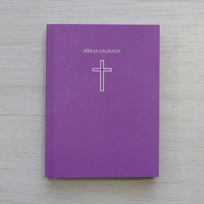 Bíblia Sagrada Pequena ARC Capa Brochura Salvos Pela Graça Rosa