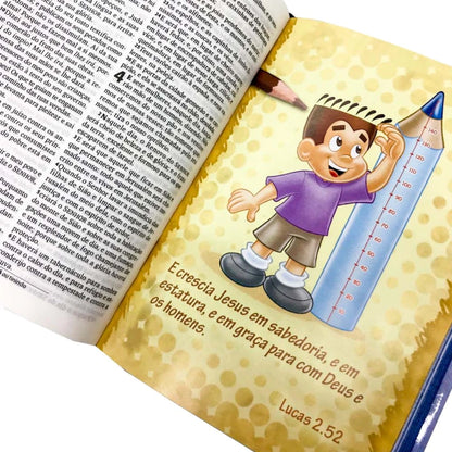 Bíblia da Turminha da Graça Capa Almofadada Menino Lucas